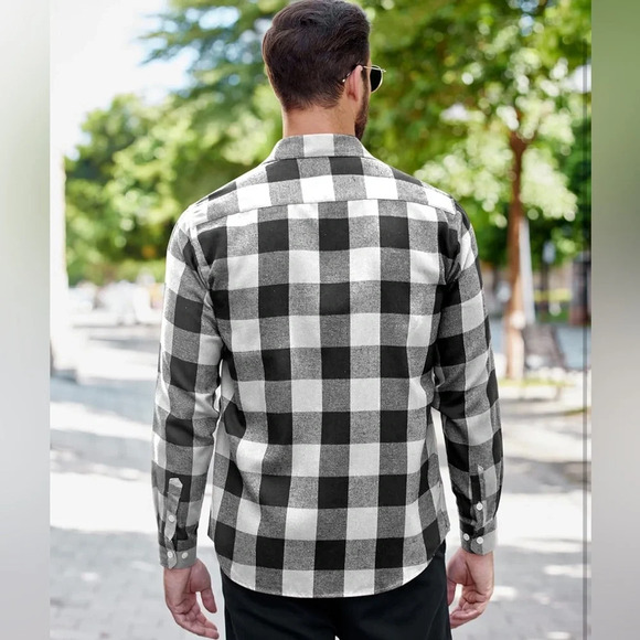 Coofandy Men’s plaid button down shirt - Picture 3 of 5